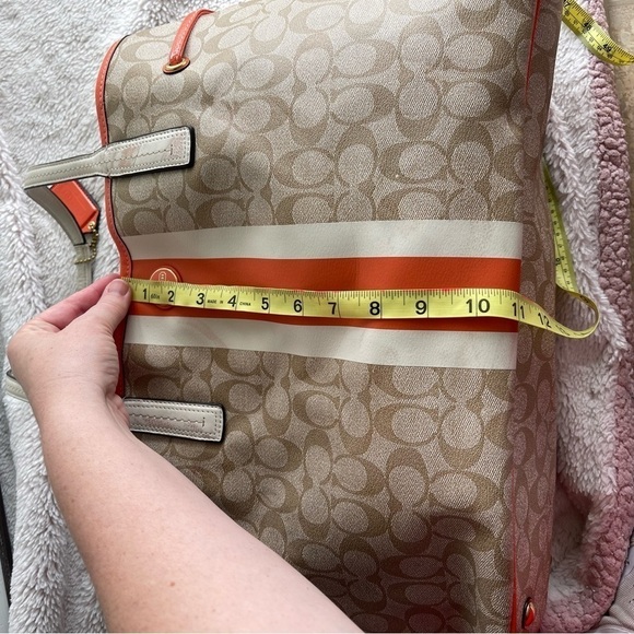 Coach signature stripe large carryall tote - Picture 13 of 16